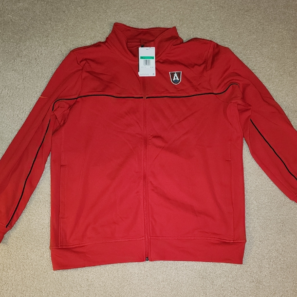 Atlana Dream WNBA Nike Red Warm Up Jacket with Black Accents
